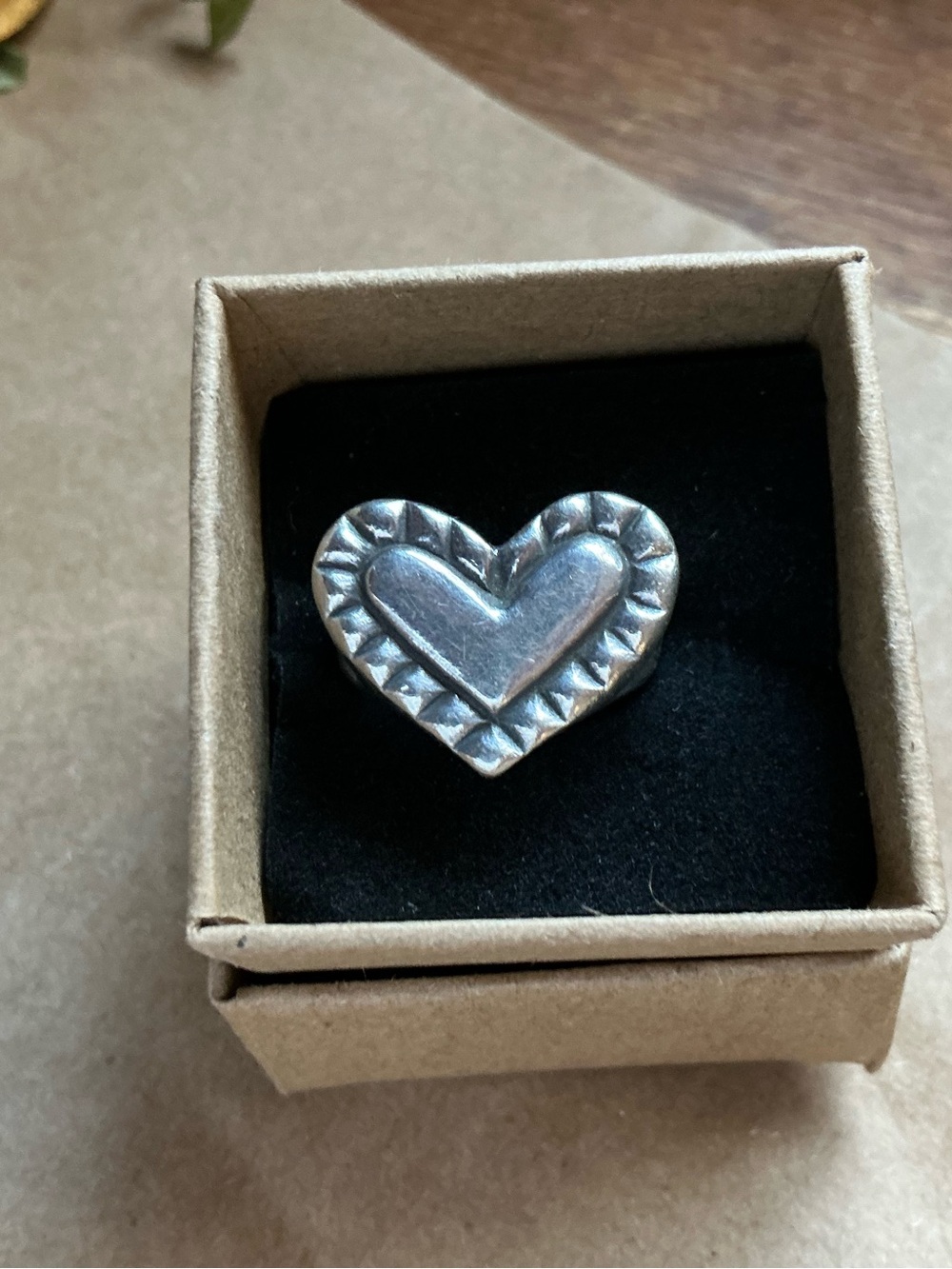 Sterling Heart Statement Ring - Silver Heart Design